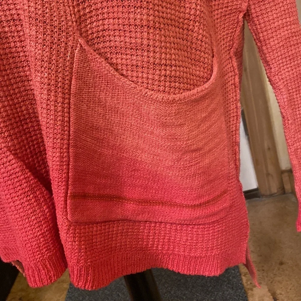 ANTHROPOLOGIE Moth Uptown Pullover‎ oversized pink red ombré sweater